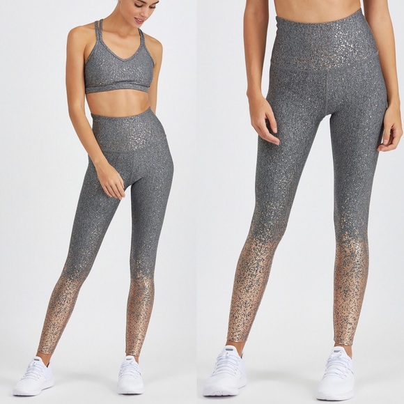 beyond yoga gold leggings